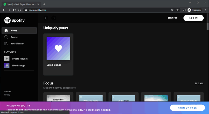 spotify account not logging in